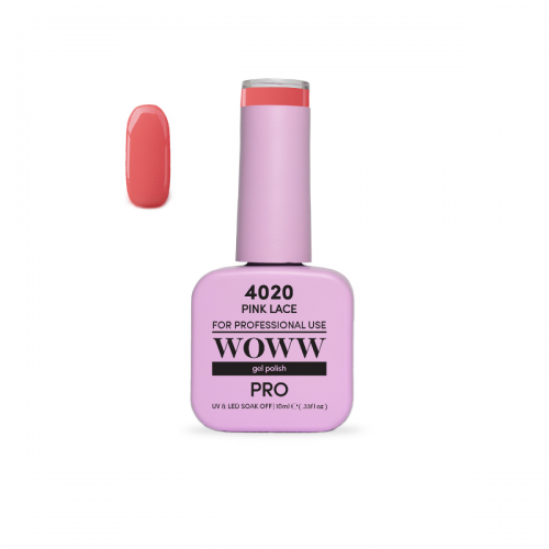 Ημιμόνιμο Βερνίκι New Woww Cosmetics Pro 10ml Pink Lace - 4020